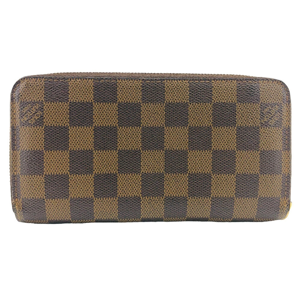 LOUIS VUITTON Zippy Wallet Round Zipper Damier Long Brown - Picture 2 of 6